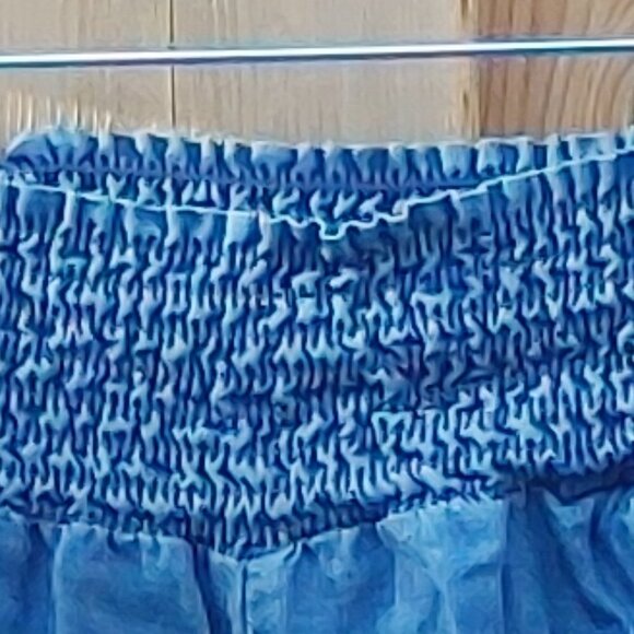 POINT ZERO Denim Lounge Pants Wide Leg Distressed Cuffs Women's Medium - Picture 2 of 7